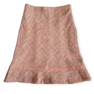Y2K GAP Pastel Tweed Miniskirt Wool Blend in peach size 2 Clueless